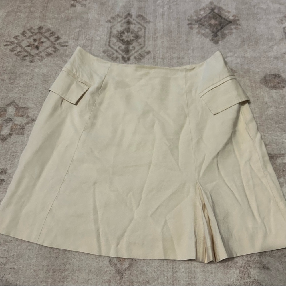 DKNY Cargo A Line Mini In Cream Size 8 Pocket Flaps
